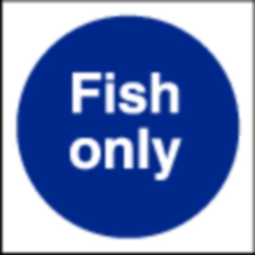 Fish Only Sign