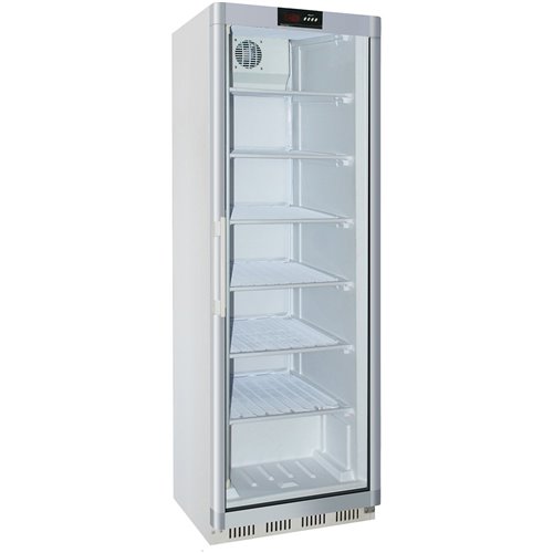 Commercial Refrigerator Upright cabinet 400 litres White Single glass door | Stalwart DA-WR400G