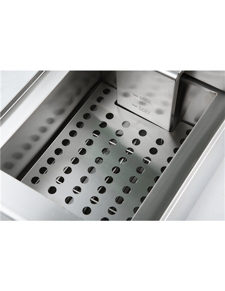 Commercial Fryer Single Electric 10 litre 3kW Countertop Drainage tap | Stalwart DA-HEF101V