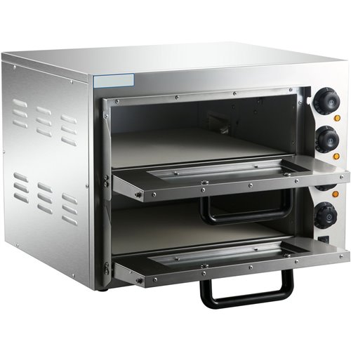Electric Pizza oven 4+4 pizzas of 8'' | Stalwart DA-HEP2ST