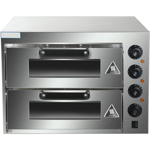Electric Pizza oven 4+4 pizzas of 8'' | Stalwart DA-HEP2ST