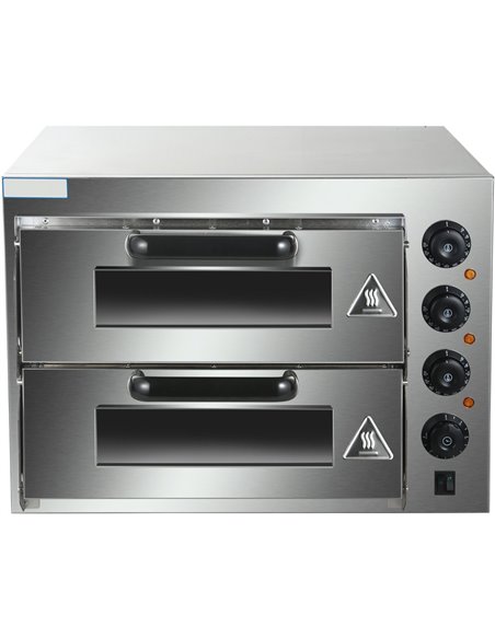 Electric Pizza oven 4+4 pizzas of 8'' | Stalwart DA-HEP2ST