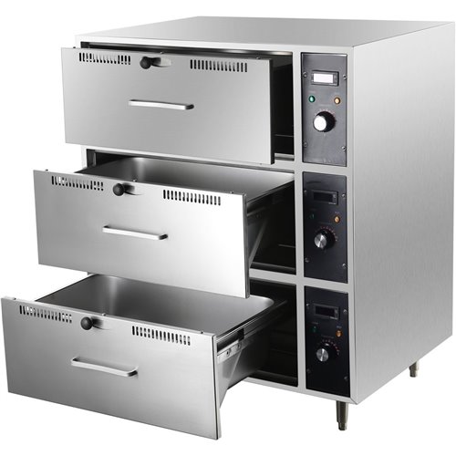 Commercial Food Warmer 3 drawers 3kW | Stalwart DA-HW83