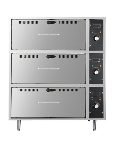 Commercial Food Warmer 3 drawers 3kW | Stalwart DA-HW83