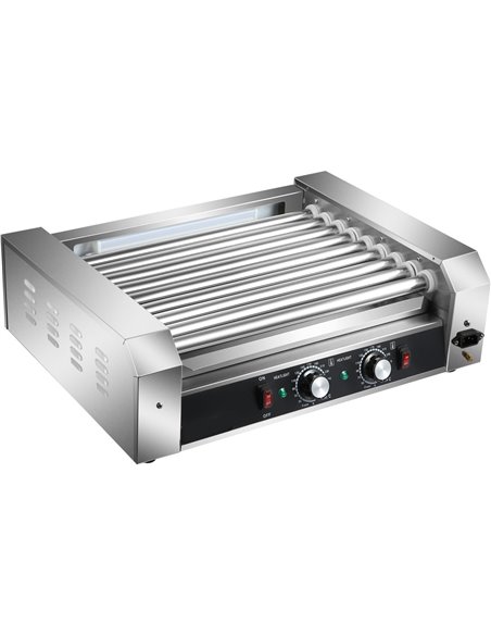 Commercial Hot dog Roller grill 9 rollers | Stalwart DA-HHD09