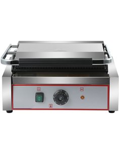 Heavy Duty XL Panini Contact grill Ribbed 2.2kW | Stalwart DA-HEG811E 2