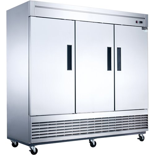 1800lt Commercial Upright Freezer Triple Door Stainless Steel | Stalwart DA-D83F