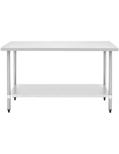 Commercial Stainless Steel Work Table Bottom shelf 1500x600x900mm | Stalwart DA-WT60150G