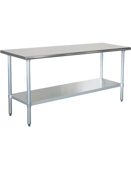 Commercial Stainless Steel Work Table Bottom shelf 2100x700x900mm | Stalwart DA-WT70210G