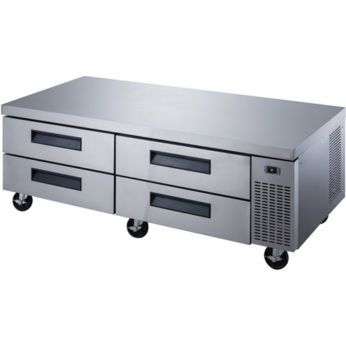 Professional Low Refrigerated Counter / Chef Base 4 drawers 1839x820x635mm | Stalwart DA-DCB72