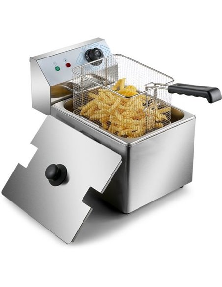 Commercial Fryer Single Electric 8 litre 3.25kW Countertop | Stalwart DA-HEF8L