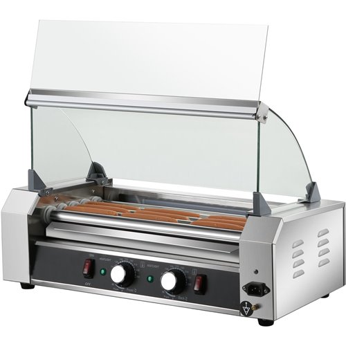 Glass cover for Commercial Hot dog Roller grill 7 rollers | Stalwart DA-HHD07C