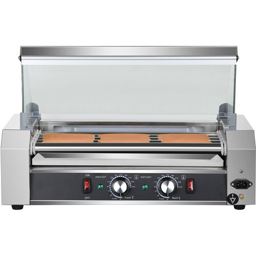Glass cover for Commercial Hot dog Roller grill 9 rollers | Stalwart DA-HHD09C