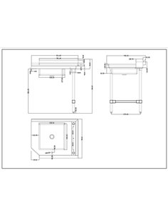 Commercial Stainless steel Pass Through Dishwasher Table with Sink Right 914mm Width | Stalwart DA-DC1T3036RIGHTSINK 2