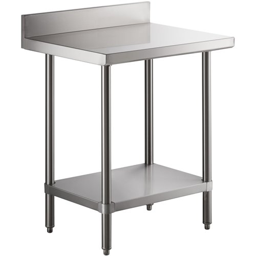 Commercial Stainless Steel Work Table Bottom shelf Upstand 900x700x900mm | Stalwart DA-WT7090GB