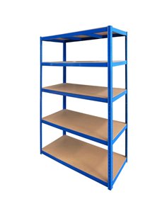 Commercial Blue Heavy Duty Shelving Unit 5 Shelves 1375kg Loading Capacity 900x450x1800mm | Stalwart DA-MD9045BLUE