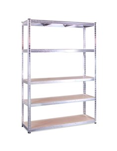 Commercial Galvanized Steel Heavy Duty Shelving Unit 5 Shelves 1375kg Loading Capacity 900x600x1800mm | Stalwart DA-MD9060SILVER