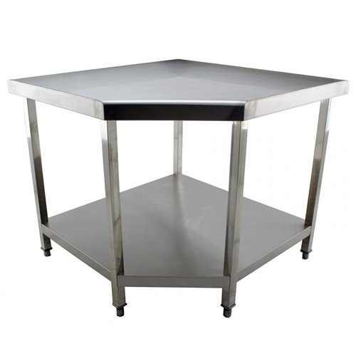 Commercial Work table Corner unit Stainless steel Sides 700mm | Stalwart DA-GESR107