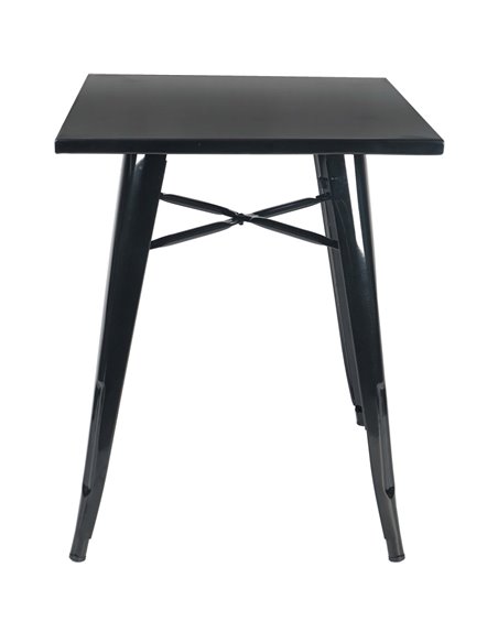 Bistro Table Steel Black 600x600mm Indoors | Stalwart DA-GSTB00124