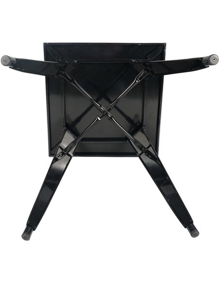 Bistro Table Steel Black 600x600mm Indoors | Stalwart DA-GSTB00124