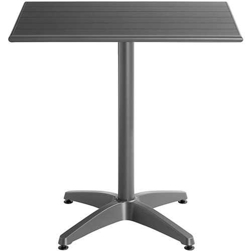 Bistro Table Aluminium 810x810mm Indoors &amp Outdoors Dark Grey | Stalwart DA-GS10204G