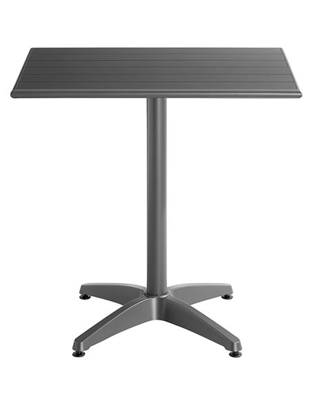 Bistro Table Aluminium 810x810mm Indoors &amp Outdoors Dark Grey | Stalwart DA-GS10204G