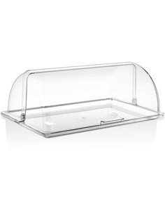 Polycarbonate Roll-up Dome Cover for GN1/1 Tray Clear | Stalwart DA-GFM11
