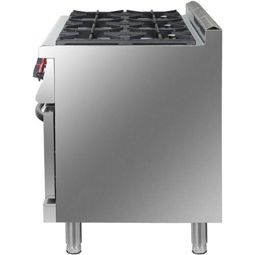 Professional Stainless Steel Gas Range Oven with 6 Burners  | Stalwart DA-HGR776