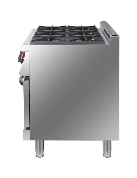 Professional Stainless Steel Gas Range Oven with 6 Burners  | Stalwart DA-HGR776