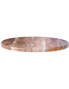 Seamless Round Table Top Barn Wood 30" | Stalwart DA-TT30RBARNWOOD 2