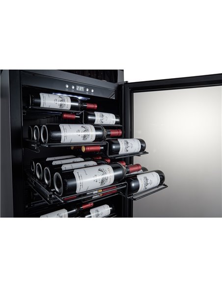 Commercial Wine cooler Single zone Z shelf 153 bottles | Stalwart DA-SW192