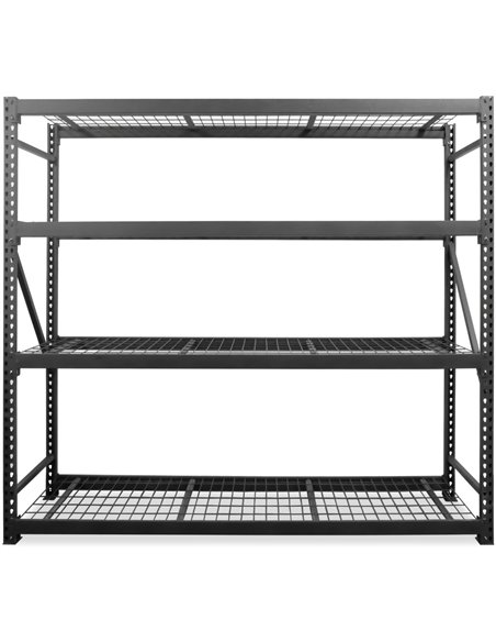 Professional Heavy Duty Shelving Unit Powder Coated Steel 1960x610x1830mm 4 shelves | Stalwart DA-WSR42