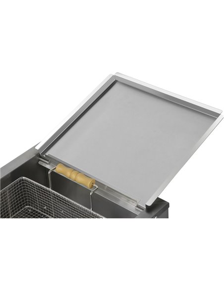 Commercial Fryer Single Electric 13 litre 3.9kW Countertop Drainage tap | Stalwart DA-EF13L