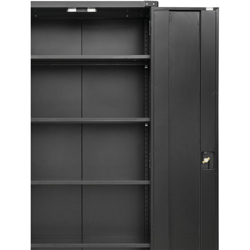 Commercial Storage Cabinet with wheels Black 800x420x1820mm | Stalwart DA-DL10