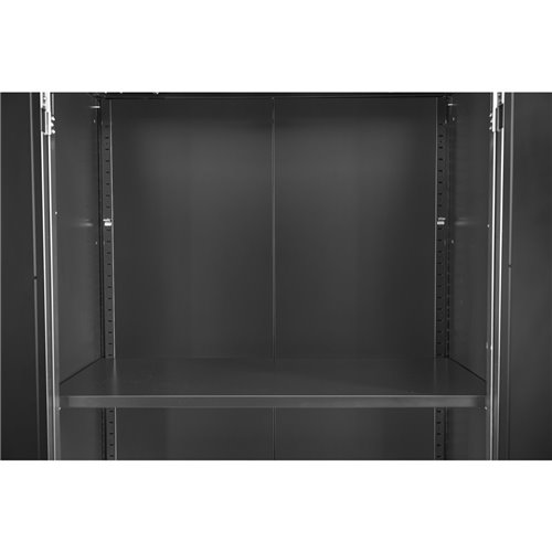 Commercial Storage Cabinet with wheels Black 800x420x1820mm | Stalwart DA-DL10