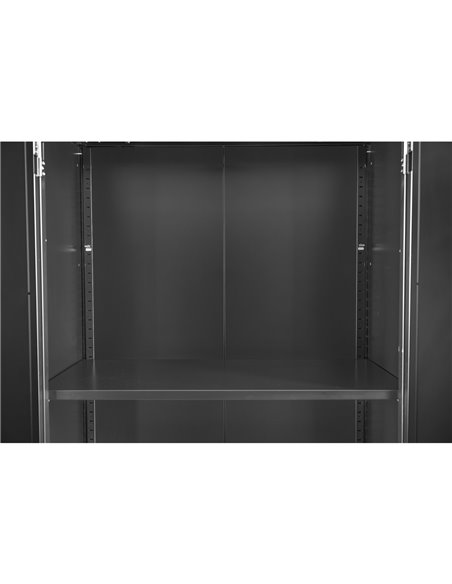 Commercial Storage Cabinet with wheels Black 800x420x1820mm | Stalwart DA-DL10
