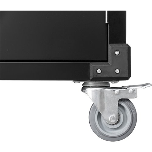 Commercial Storage Cabinet with wheels Black 800x420x1820mm | Stalwart DA-DL10
