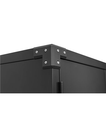 Commercial Storage Cabinet with wheels Black 800x420x1820mm | Stalwart DA-DL10
