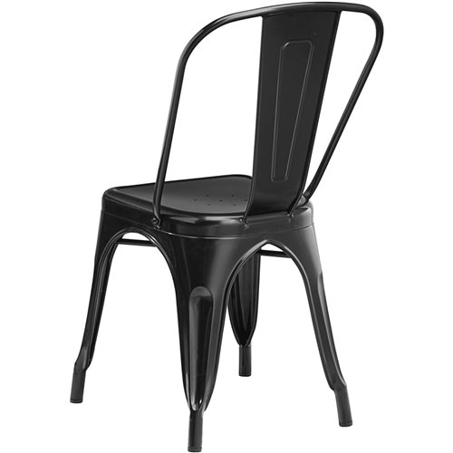 Bistro Dining Chair Steel Black Indoors | Stalwart DA-HYX5031