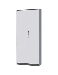Commercial Grey Steel Cabinet 2 Doors 900x400x1850mm | Stalwart DA-MYSC07