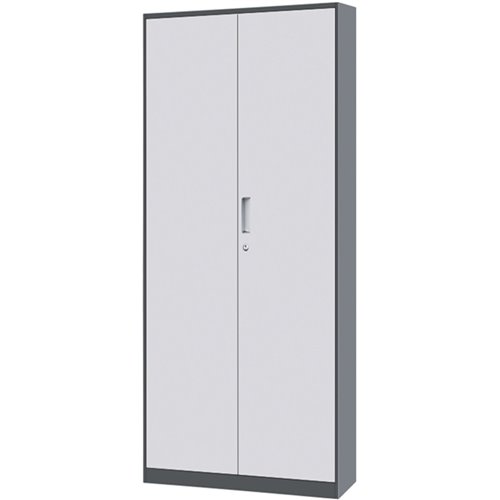 Commercial Grey Steel Cabinet 2 Doors 900x400x1850mm | Stalwart DA-MYSC07