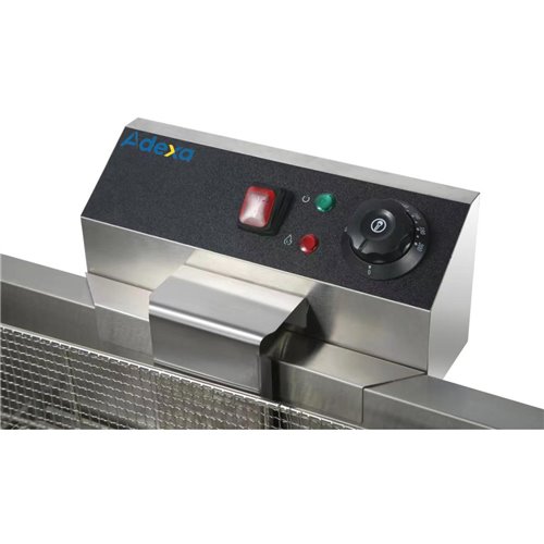 Commercial Fryer Single Tank Dual Zone Electric 26 litre 7.8kW Countertop Drainage tap | Stalwart DA-EF26L