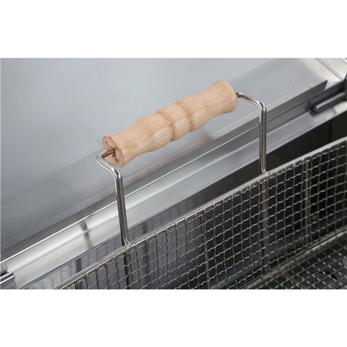 Commercial Fryer Single Tank Dual Zone Electric 26 litre 7.8kW Countertop Drainage tap | Stalwart DA-EF26L