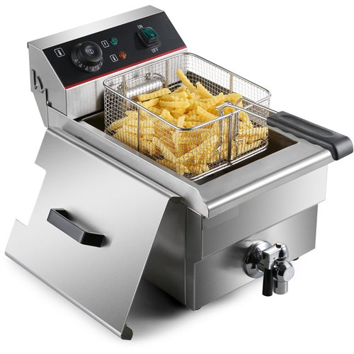 Commercial Fryer Single Electric 12 litre 3.25kW Countertop | Stalwart DA-HEF12L