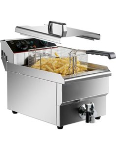 Commercial Fryer Single Electric 12 litre 3.25kW Countertop | Stalwart DA-HEF12L 2
