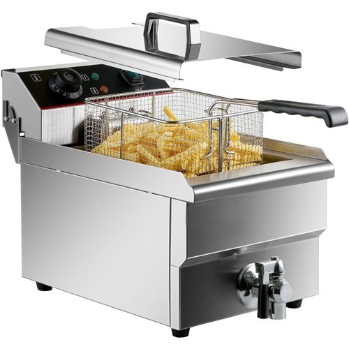 Commercial Fryer Single Electric 12 litre 3.25kW Countertop | Stalwart DA-HEF12L