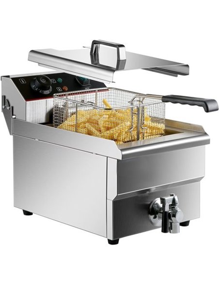 Commercial Fryer Single Electric 12 litre 3.25kW Countertop | Stalwart DA-HEF12L