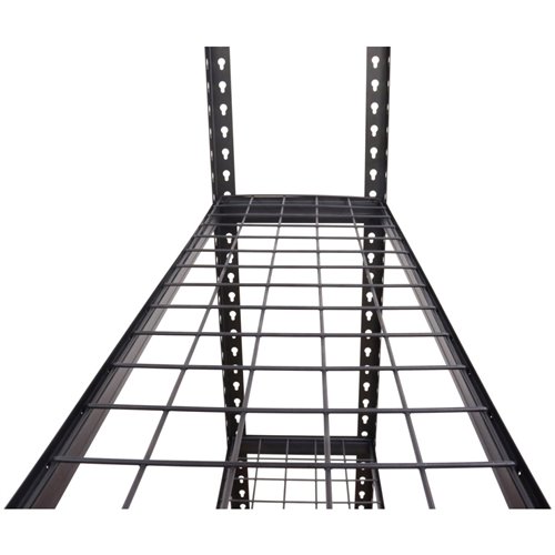 Commercial Boltless Wire Shelving Unit 5 Tier 120kg 900x400x1830mm Black | Stalwart DA-5TMWS904018