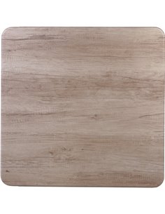 Seamless Square Table Top Grey Wood 24x24" | Stalwart DA-TT2424GREYWOOD