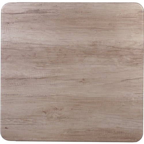 Seamless Square Table Top Grey Wood 24x24" | Stalwart DA-TT2424GREYWOOD